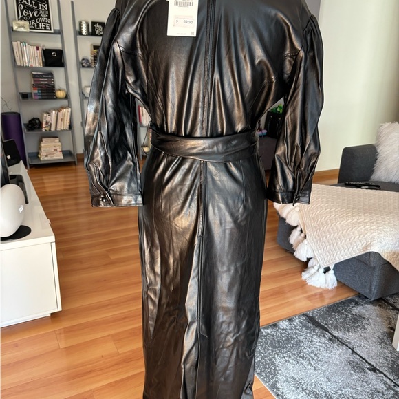 Zara black leather dress, M - Picture 8 of 8